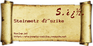 Steinmetz Őszike névjegykártya